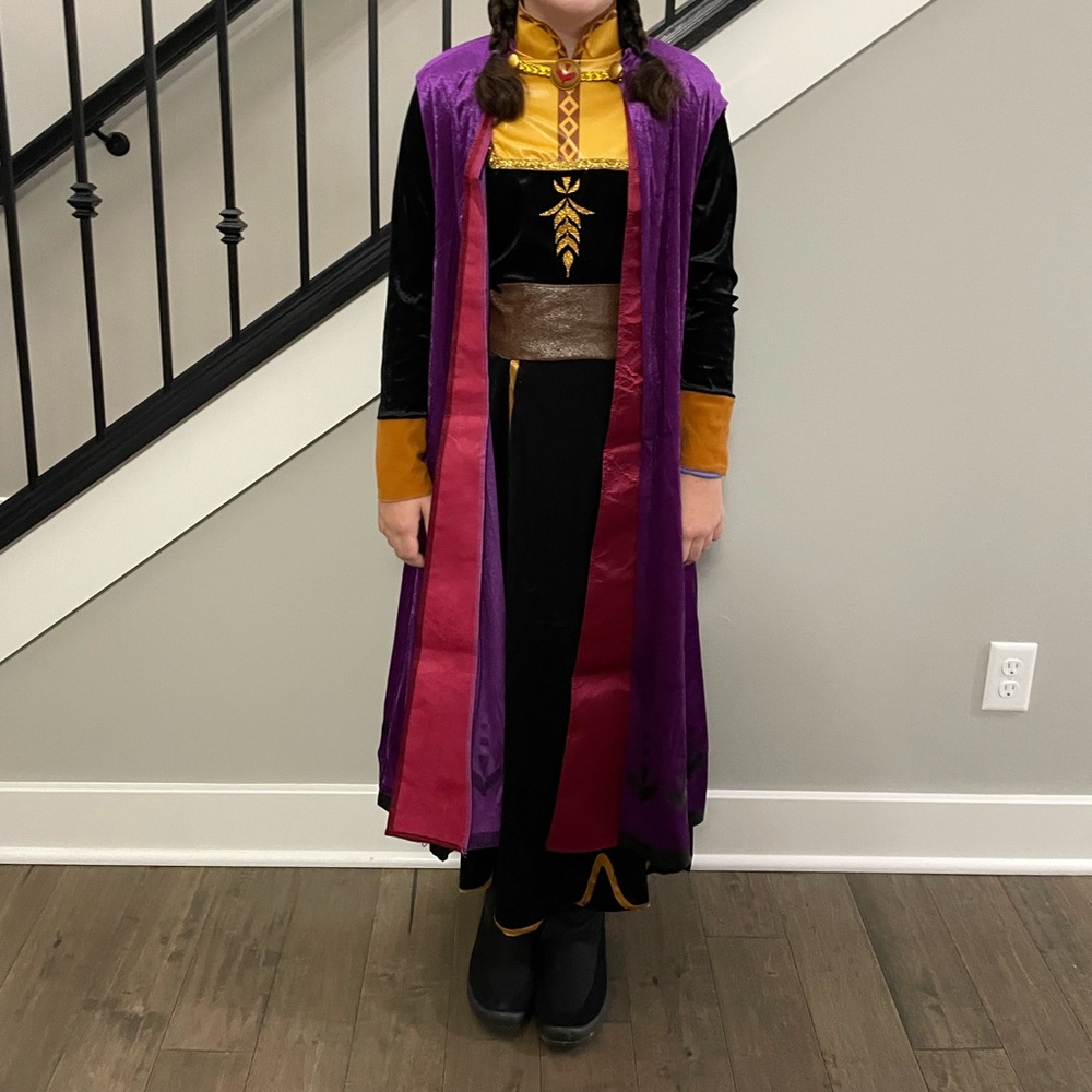 Disguise Purple and Black Kids Costume-Anna from frozen